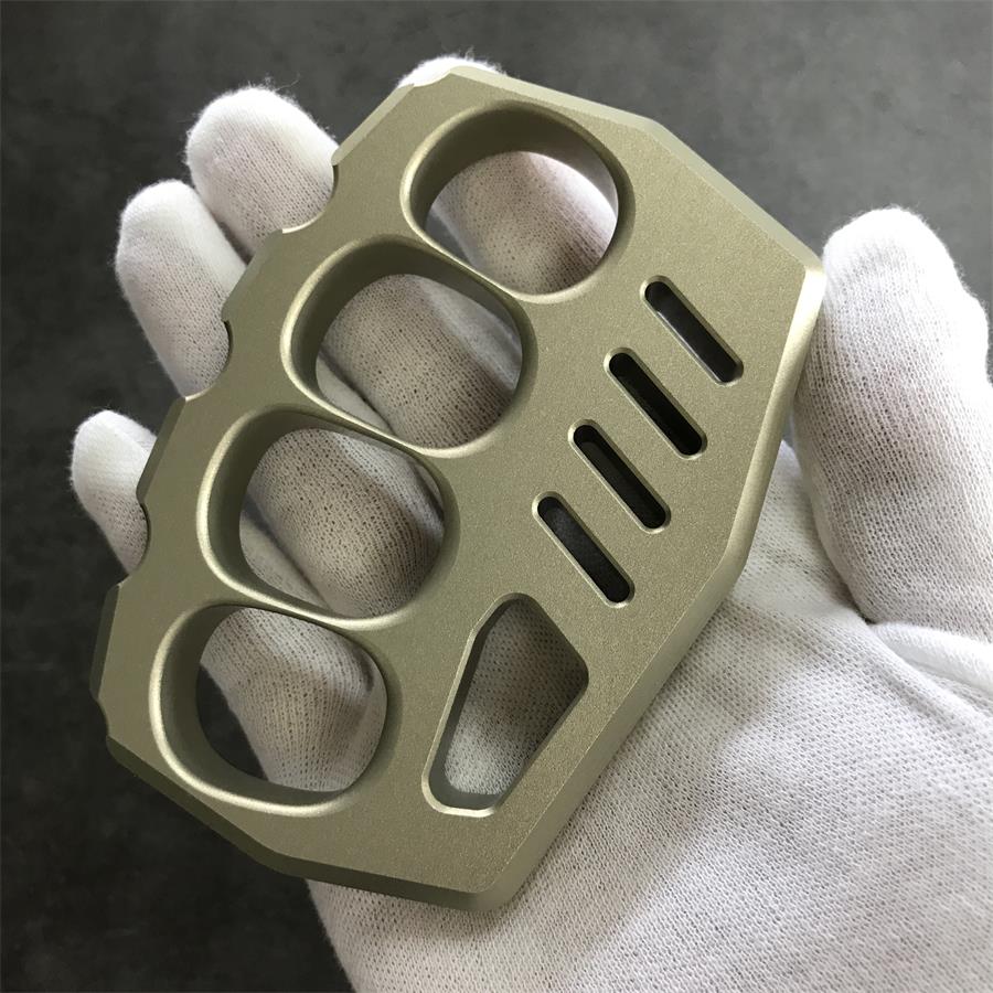 Oversized Finger Loop Aluminum Knuckle Duster Defense EDC Tool