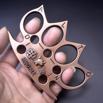 Brass Knuckle Duster by FitDefend for Emergency Window Breaking