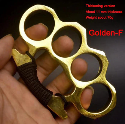 Heavy Duty Brass Knuckle Duster Four Finger Protection Tool