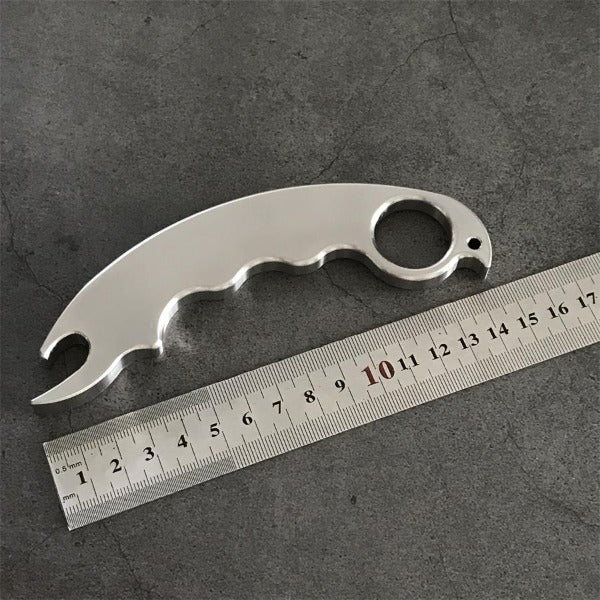 Solid Steel Multi-Tool for Self-Defense and Utility