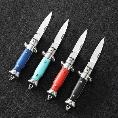Keychain Folding Knife Mini EDC Tool for Outdoor Defense and Pocket Carry