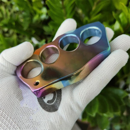 Tough Titanium Alloy Knuckle Duster Self-Defense Tool for EDC