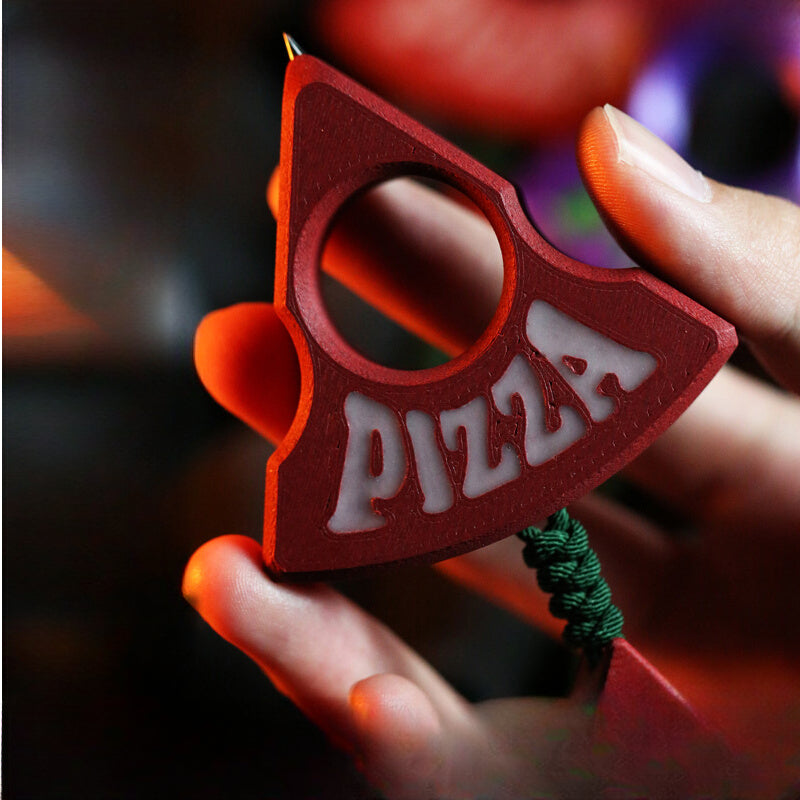 Multi-material Pizza Knuckle Duster Modeling EDC Tool