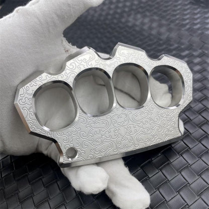 Engraved Knuckle Duster Sturdy Steel Everyday Carry Tool