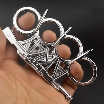 LifeGuard Brass Knuckle Duster with Four-Finger Tactical Protection