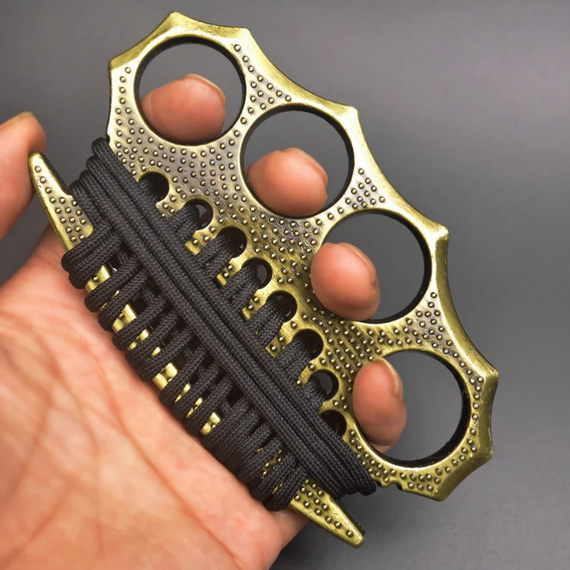 StreetGuard Four-Finger Brass Knuckles Duster and Window Breaker for Tactical Defense
