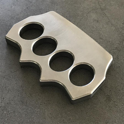 Solid Pure Steel Knuckle Duster for Tactical Self-Defense