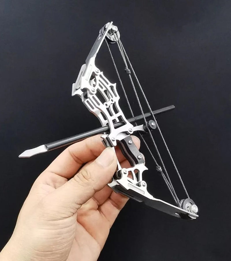 Pocket-Sized Compound Bow Mini Bow and Arrow Set for Archery Practice