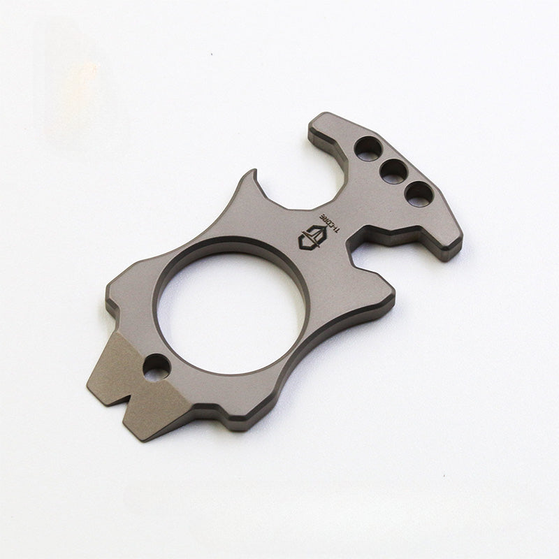 Titanium TC21 Knuckle Duster MultiTool Keychain