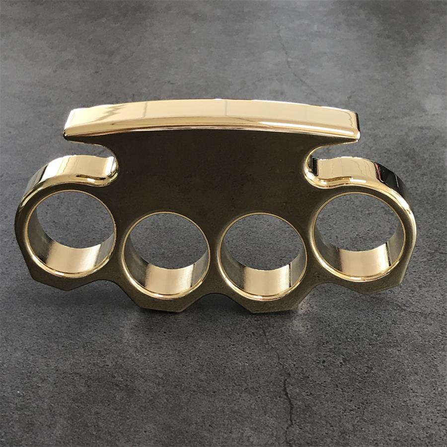 The King Mirror Polished Brass Knuckle Duster in Classic Design