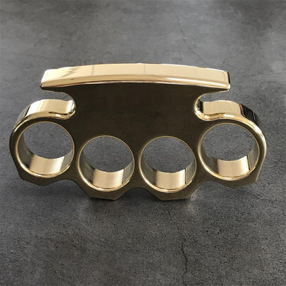 The King Mirror Polished Brass Knuckle Duster in Classic Design