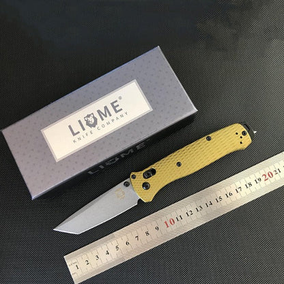 Liome Aluminum Grip Folding Tactical Knife for Camping and Survival EDC Tool