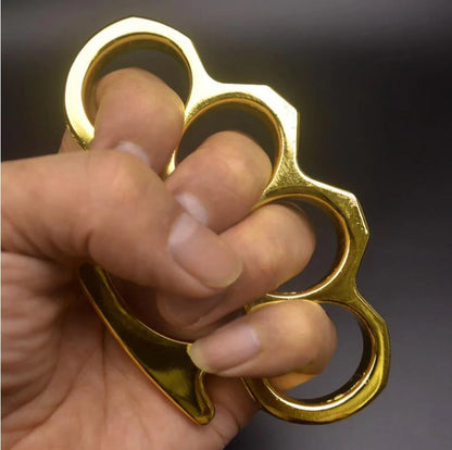 Heavy Duty Brass Knuckle Duster Four Finger Protection Tool