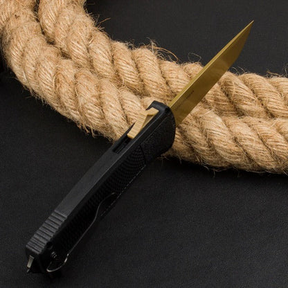 Carbon Fiber Nylon Tactical Knife for Pocket Carry Outdoor Hunting Adventures