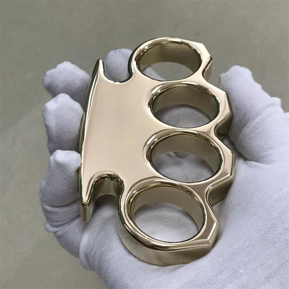 The King Mirror Polished Brass Knuckle Duster in Classic Design