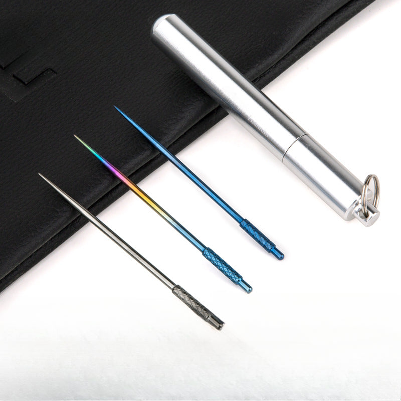Titanium ProSeal Tactical Toothpick for EDC and Survival