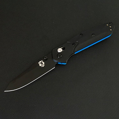 Liome EDC Tool Folding Blade Knife with Dual Color G10 Grip for Outdoor Use