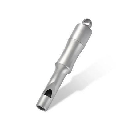 Titanium Waterproof Emergency Whistle with Storage for Multi-function Outdoor Use