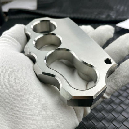 Solid Steel Knuckle Duster Outdoor Security and Personal Defense Tool