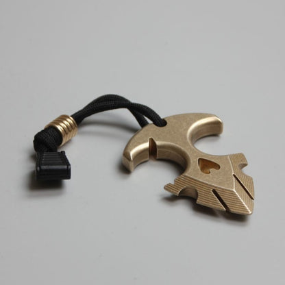 Brass Knuckle Duster Tactical Self-Defense Tool for EDC