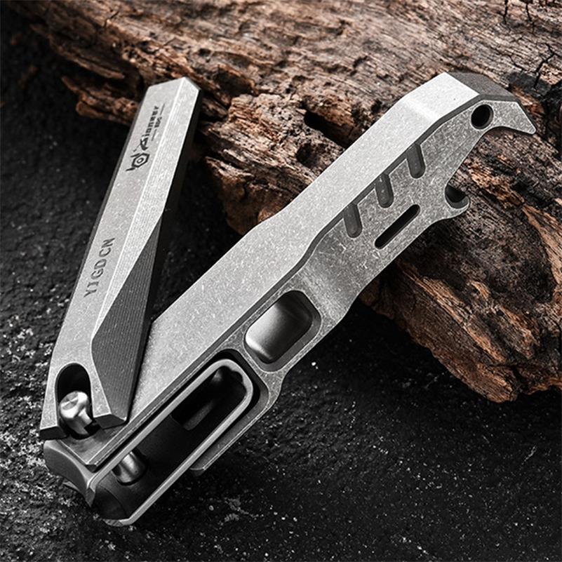 Multi-Function Titanium Alloy Nail Clippers with Bottle Opener