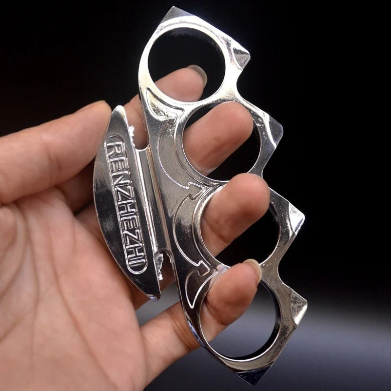 NinjaGuard Personal Defense and Fitness Tool with Brass Knuckles Duster