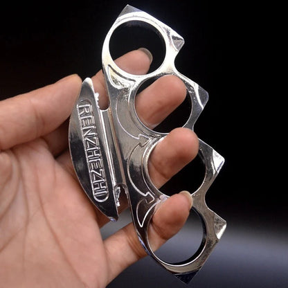 NinjaGuard Personal Defense and Fitness Tool with Brass Knuckles Duster
