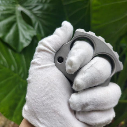 Portable Steel Knuckle Duster for Self-Defense and Everyday Carry Use 