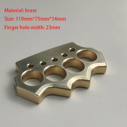 Emergency Self-Defense Brass Knuckle Duster for Personal Security
