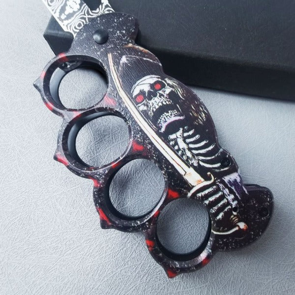 3D Printed Folding Knife and Knuckle Duster Outdoor Survival Tool