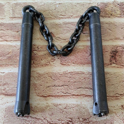Window Breaking Handmade Nunchucks Crafted from Tungsten Steel for Self-Defense