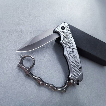Knuckle Folding Knife for Outdoor Self Defense EDC Pocket Tool