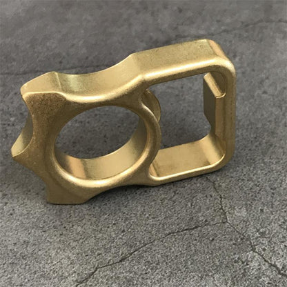 GODEDC Brass Knuckle Duster Multi-Purpose Bottle Opener Survival Tool