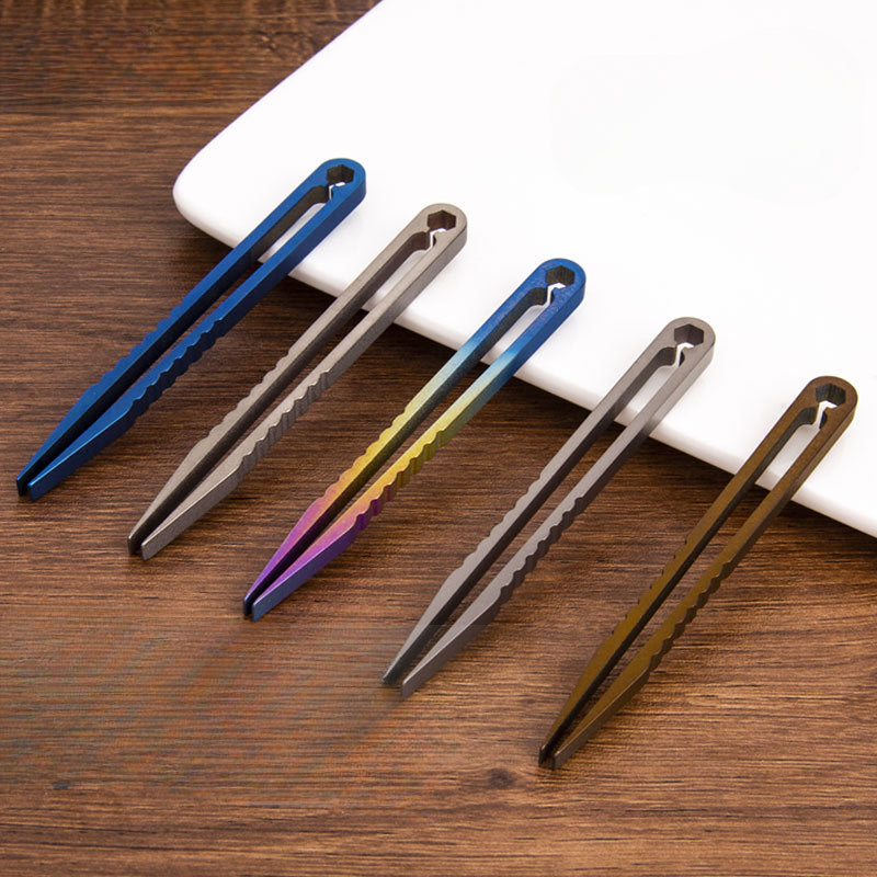 Multi-Function Static-Free TC4 Titanium Tweezers with Anti-Magnetic Properties