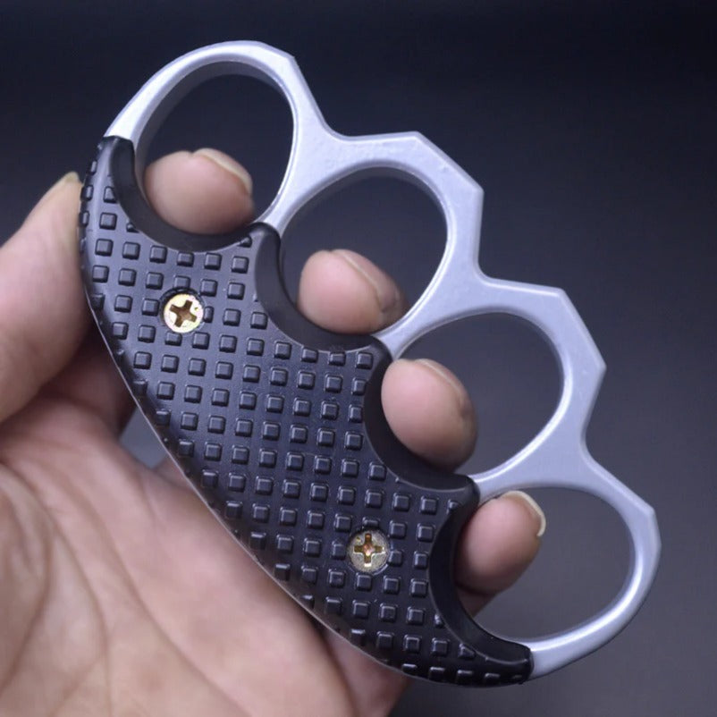 Reinforced Metal Knuckle Duster Four Finger Defense Gear