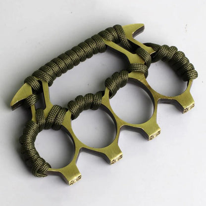 Brass Knuckle Duster with Four Finger Defense for Personal Safety