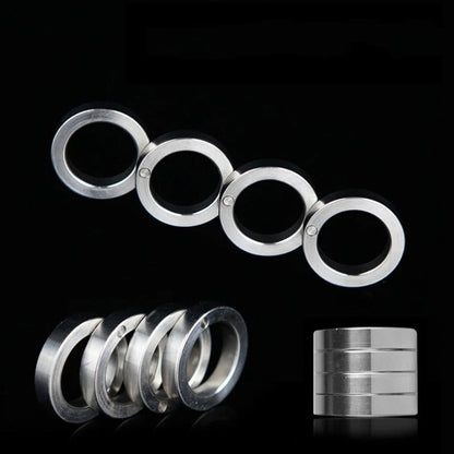 Steel Self-defense Knuckle Duster with Four Finger Design