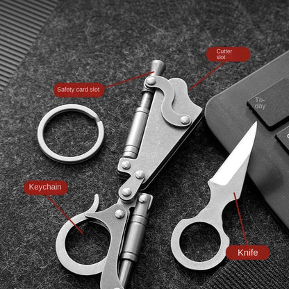 Pocket Blade Keychain with High Rebound for EDC and Personal Defense