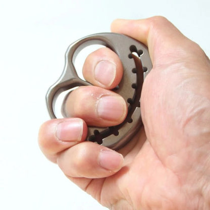 Pumpkin Style TC4 Titanium Knuckle Duster Self-Defense