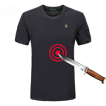 Breathable Stab-Resistant Shirt for Safety and Tactical Use