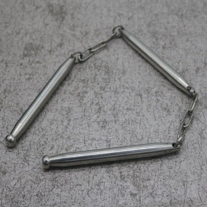 Solid Stainless Steel Whip Three-Section Self-Defense Gear