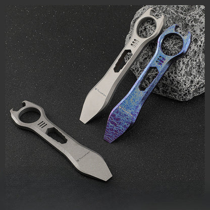 TC4 Titanium Knuckle Duster EDC MultiTool Bottle Opener Hex Wrench