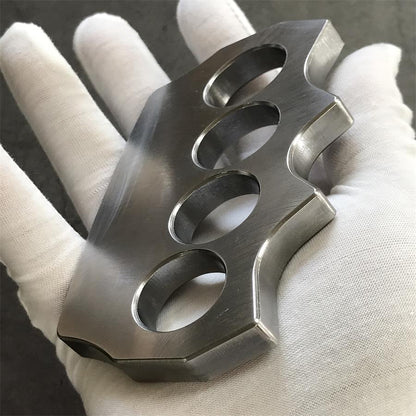 Solid Pure Steel Knuckle Duster for Tactical Self-Defense