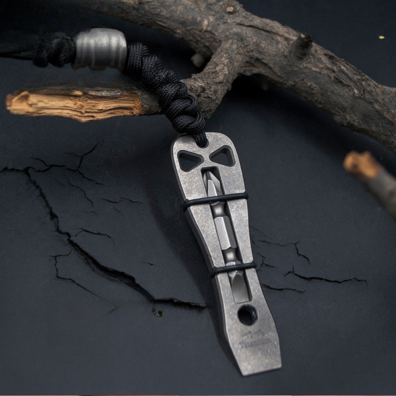TC21 Titanium Tactical Pry Bar Durable Survival Multi-Tool for EDC
