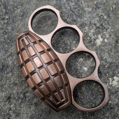Metal Brass Knuckle Duster with Four-Finger Buckle by TigerGuard for Defense
