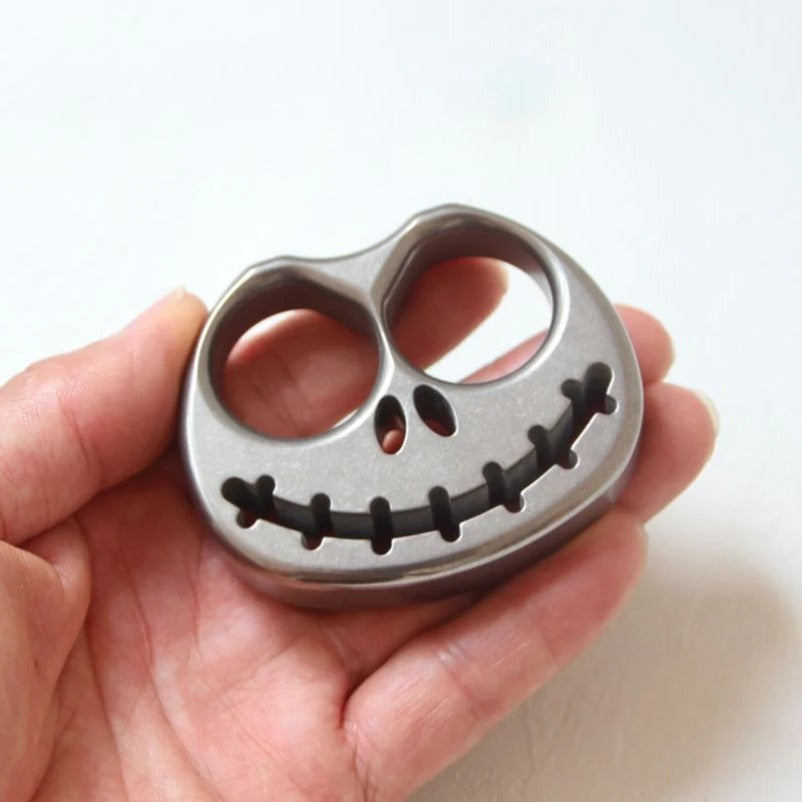 Pumpkin Style TC4 Titanium Knuckle Duster Self-Defense