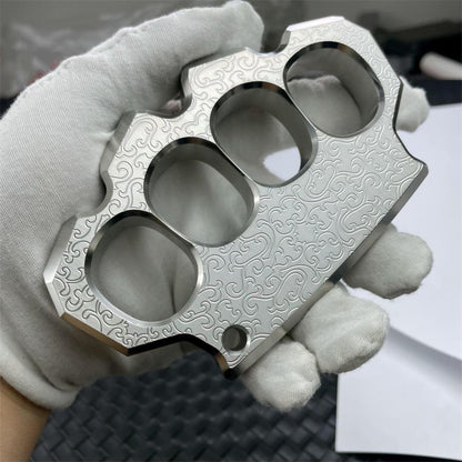 Engraved Knuckle Duster Sturdy Steel Everyday Carry Tool