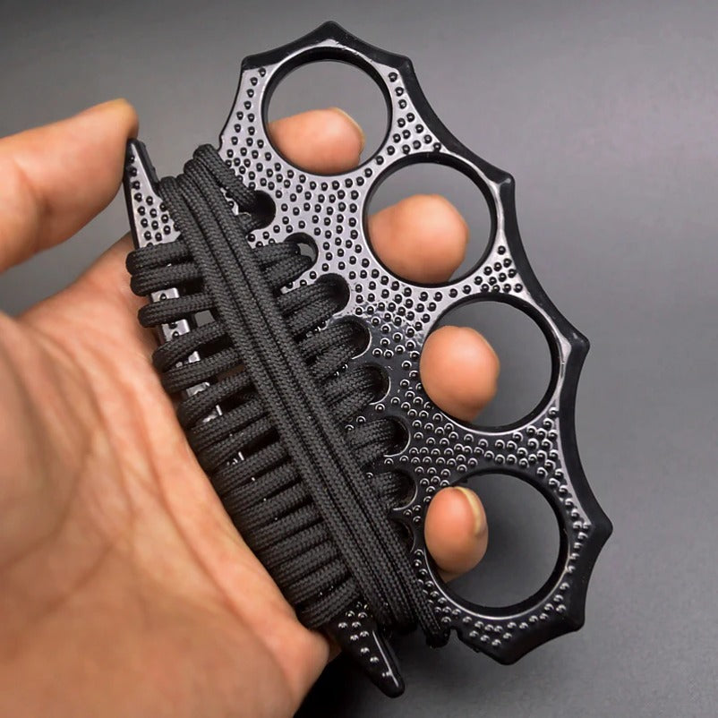 StreetGuard Four-Finger Brass Knuckles Duster and Window Breaker for Tactical Defense