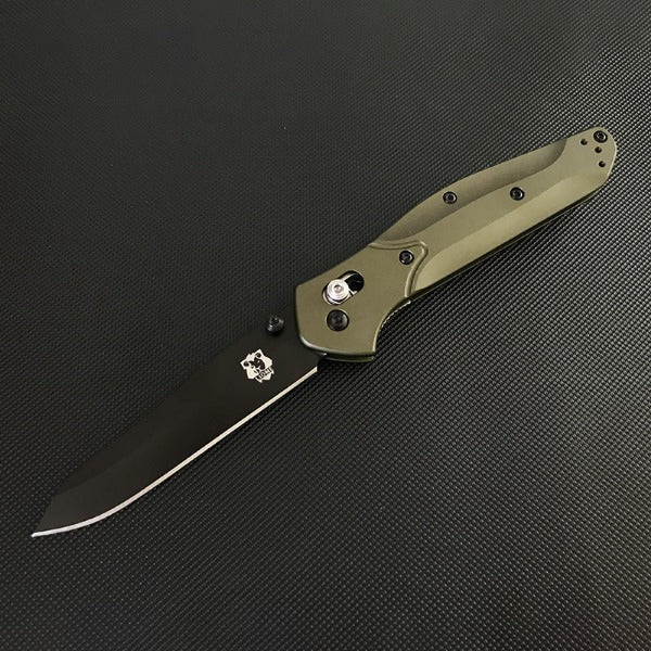 Liome Folding Hunting Knife with Aluminum Grip for Outdoor and EDC Use