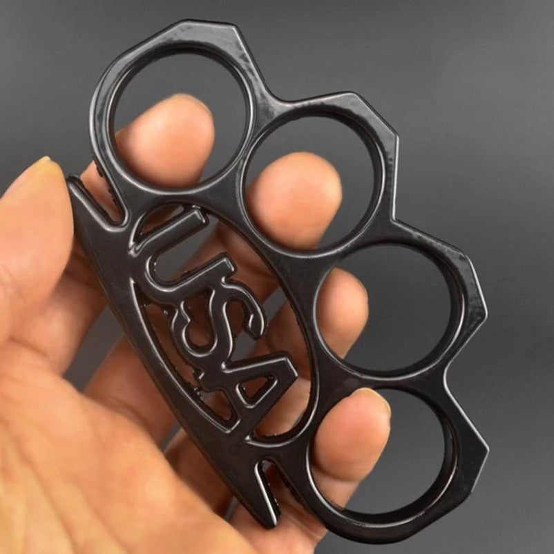 USAEdge Self-Defense Tool Featuring EDC Brass Knuckles and Window Breaker